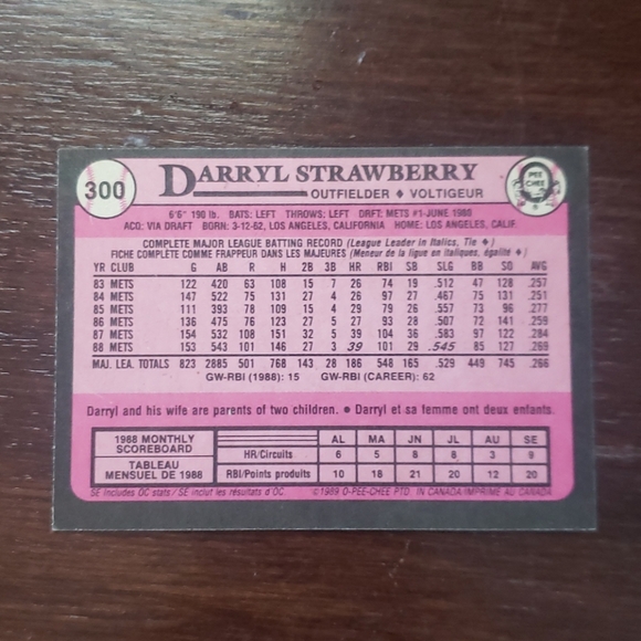 7 O-pee-chee baseball cards lot 1989 vintage mint - Picture 7 of 10